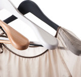 Good Quality Flat Shoulder Wooden Clothes Hanger with Matel Hook