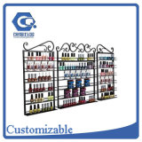 Customized Wall Mounted Metal Wire Nail Polish Display Rack 