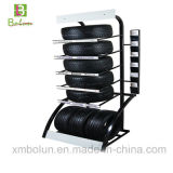 Metal Flooring 5 Layers Tire Display Rack for Exhibition