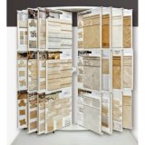 Tile Showroom Display Double Rows Drawer Ceramic Display Stand