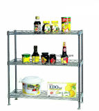 New Design of Chrome Metal Kitchen Spice Shelf Rack (CJ-C1041)