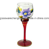 Handpainted Glass Candle Holder (ZT-079)
