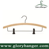 Natural Bamboo Pant Hanger with Metal Clip