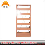 Good Quality School Office Wooden Color Metal Rack Book Shelf Magazine Shelf