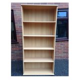 Office Type Beech Bookshelf Unit