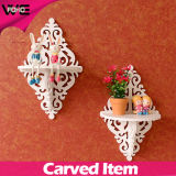 Home Creative White Rack Decorative Wood Wall Shelves