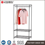 Multi-Functional Epoxy Black DIY Furniture Metal Wardrobe Garment Rack