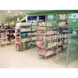 Heavy Duty Chrome Metal Retail Store Display Rack