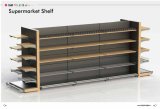 Heavy Duty Supermarket Shelves with Perforated Panel