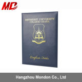 PU Red/Navy Custom Graduation Diploma Cover Fold Style