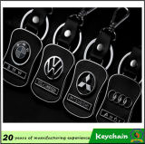 Metal Leather Car Logo Keychain for Sale
