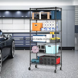 Home Premium 6 Tier Storage Shelf Adjustable Rolling Garage Steel Wire Rack