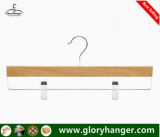 Wooden Bottom Hanger with Metal Clips