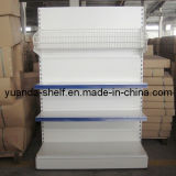 Single Sided Supermarket Display Back Panel Shelf with Fence