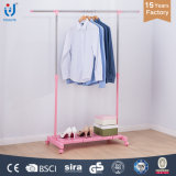 Extendable Single Rod Clothes Hanger with Plastic Board
