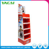 Folded a Stand Paper Floor Retail Display Rack for Stores