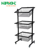 3 Tier Wire Display Basket Display Stand Shelf