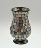 New Design Decorated Glass Mosaic Candle Holder