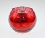 Hot Sell Red Glass Candle Holder