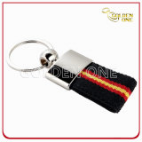 Promotion Metal Key Ring with Woven Lanyard Strap