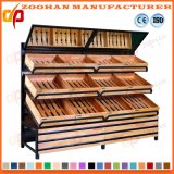 Fashionable Wood Vegetable and Fruit Display Stand Shelf Rack (Zhv13)