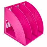 New Design 3-Columns Plastic Magazine Holder Colorful
