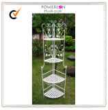 Decorative Antique White 4 Tiers Corner Shelf