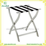 Stainless Steel Luggage Rack with Straps for Hotel Home School