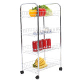 3-Tier Rolling Cart, White for Nigeria (JP-GC984C)