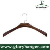 Top Quality Brown Wooden Hanger with Flat Hook