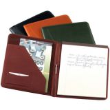 Colorful Leather Compendium Portfolio File Folder for Interview