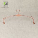 Rose Golden Metal Garment Hanger for Underwear with Logo