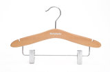 Hot Sale Cheap Wooden Hanger with Clips