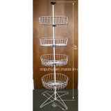 Floor Rotating Wire Basket Display Stand (PHY226)