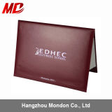 Certificate Holder Maroon Diploma Cover Pinhole Grain -Tent Style