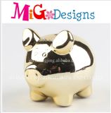 Aureate Elegance of The Pig Ceramic Money Bank