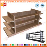 Steel and Wooden Gondola Double Sides Supermarket Shelves (ZHs630)