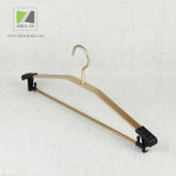 Custom Aluminum Alloy Coat / Skirt Hanger with Plastic Clips