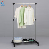 Extendable Stainless Steel Single Rod Clothes Hanger with Mesh Clothes Dryer