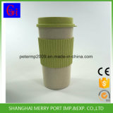 Wheat Fiber Cup with Lid/Wheat Fiber Mug with Lid/White Fiber Coffee Cup