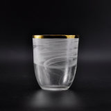 Best Selling Gold Rim Glass Candle Holders