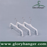 Fashion White Plywood Hanger with Matel Hook/Two Clip