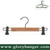 Wholesale Cheap Bamboo Pant Hanger with Two Clip