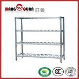 Four Tier Standing Shelving Unit with Vented Shelves