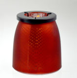 Red Candle Holder with Stars