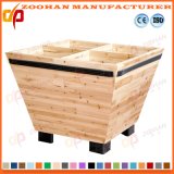 Solid Supermarket Wood Material Storage Display Stand Rack Manufacturer Zhv68