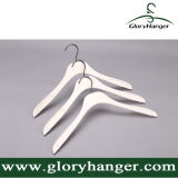 Fashion White Anti Slip Clothes Hanger with Matel Hook