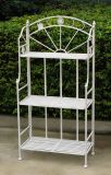 Anqique White Garden Plant Stand Display 3-Tiers Shelf Unit Shelves