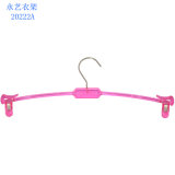 Wholesale Factory Direct Selling Custom Plastic Clear Lingerie Hanger with Clips