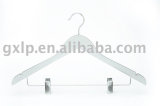 Fashion Brand Wood Hanger with Clips (YW228-9314NS)
